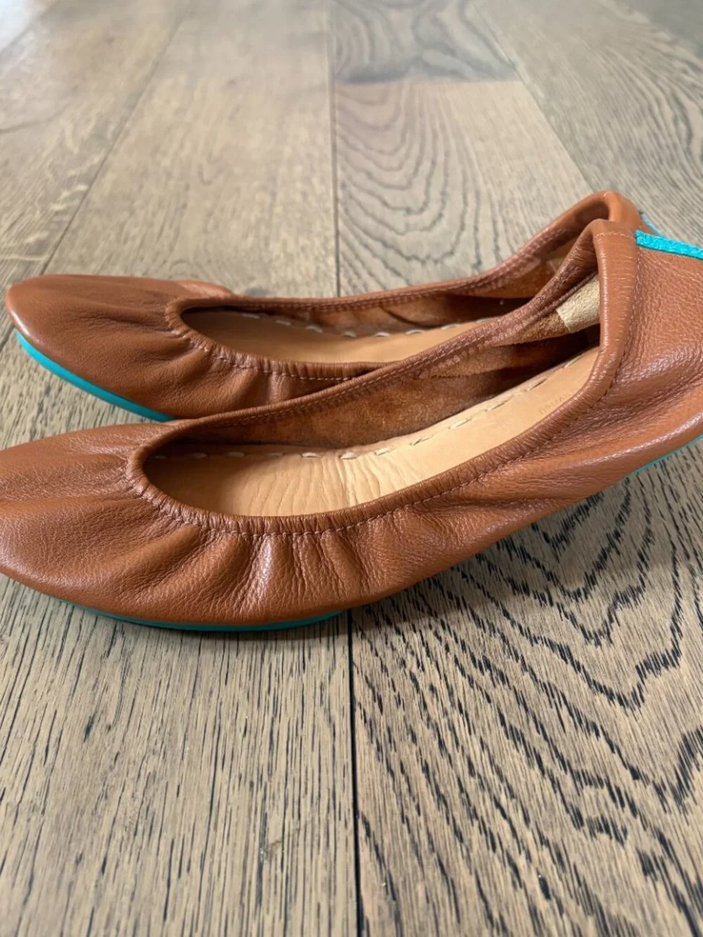 Tieks Ballet Flats Women's 9 Chestnut Brown Nappa Leather Classic City Office